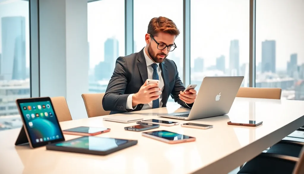 mobile services manager installing apps