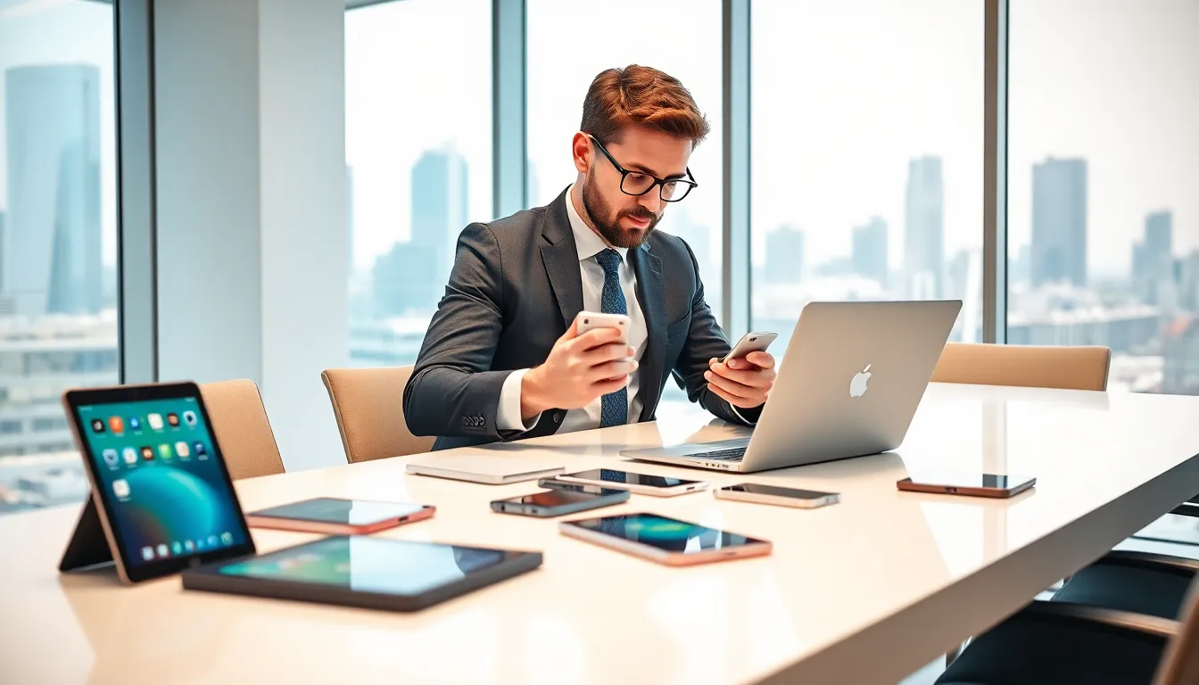 mobile services manager installing apps